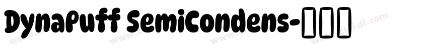 DynaPuff SemiCondens字体转换